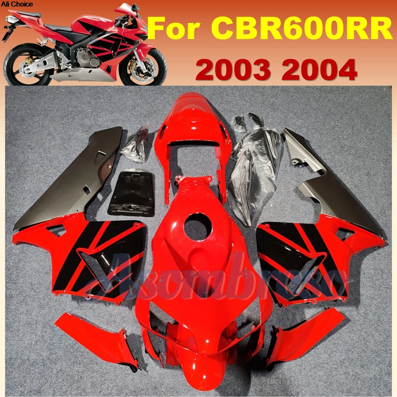 For Honda CBR600RR 2003 2004 Full Fairing Kit CBR 600RR 03 04 ABS Plastic Motorcycle Bodywork Cowl
For Honda CBR600RR 2003 2004 Full Fairing Kit CBR 600RR 03 04 ABS Plastic Motorcycle Bodywork Cowl