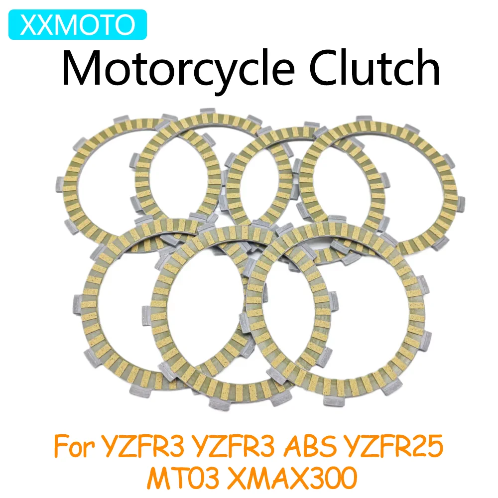 For YAMAHA YZF-R3 YZFR3 ABS YZFR25 YZF R3 R25 MT-03 MT03 MT 03 X-MAX XMAX300 XMAX 300 Motorcycle Clutch Plates Friction Disc Kit
For YAMAHA YZF-R3 YZFR3 ABS YZFR25 YZF R3 R25 MT-03 MT03 MT 03 X-MAX XMAX300 XMAX 300 Motorcycle Clutch Plates Friction Disc Kit