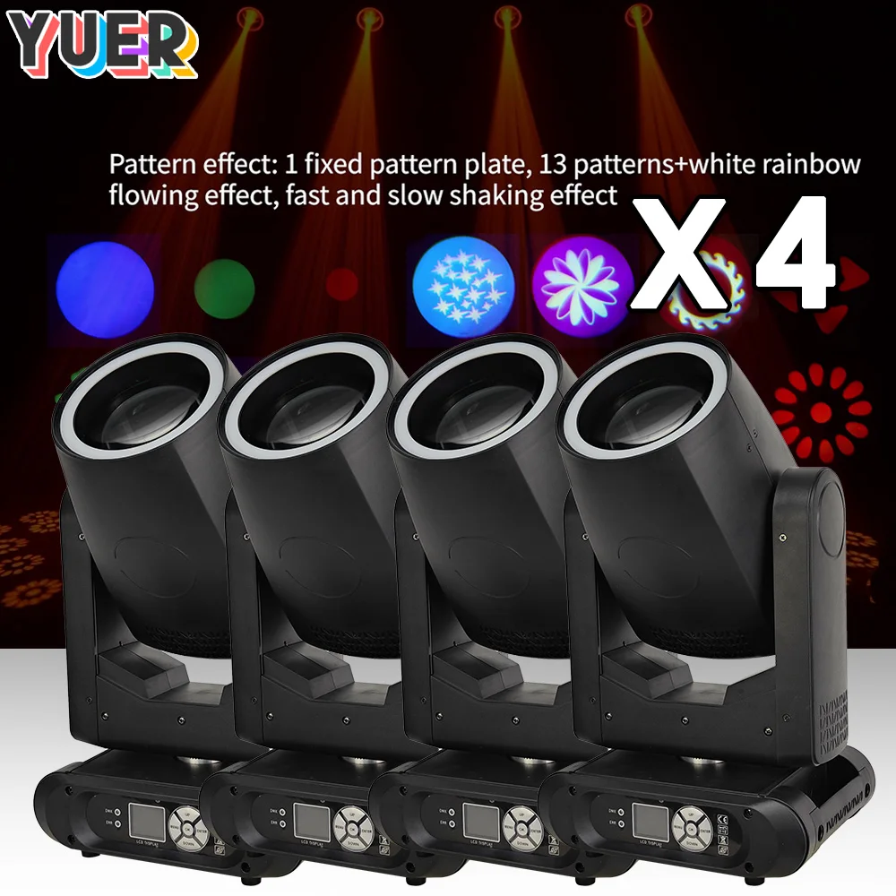 4pcs/lot LED 300w Moving Head Beam Hole SMD Ring Gobo Strobe Stage Lighting For Dj Disco Club Moving Head
4pcs/lot LED 300w Moving Head Beam Hole SMD Ring Gobo Strobe Stage Lighting For Dj Disco Club Moving Head