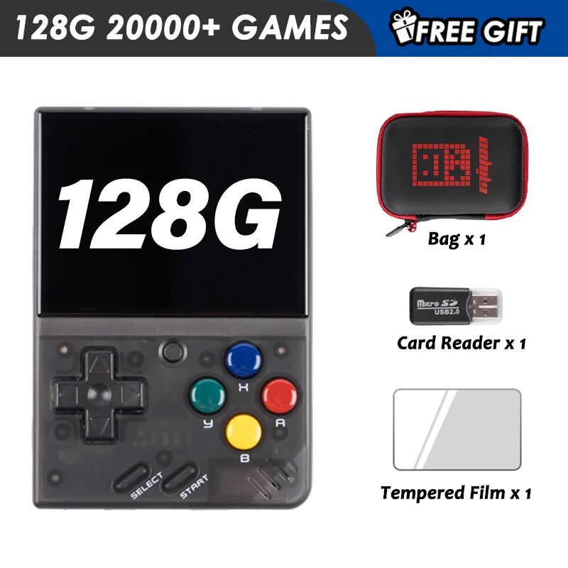 MIYOO28 Mini Black Handheld Game Console 2.8''IPS High-definition Screen Game Console Children's Gift Pocket Player Console 128G
MIYOO28 Mini Black Handheld Game Console 2.8''IPS High-definition Screen Game Console Children's Gift Pocket Player Console 128G
