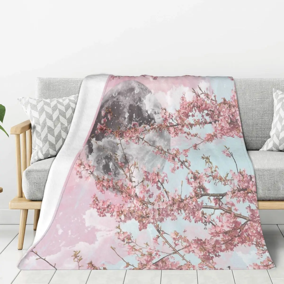 Soft and Cozy Throw Blanket for Sofa Bed Spring Moon Tapestry Design
Soft and Cozy Throw Blanket for Sofa Bed Spring Moon Tapestry Design