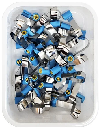 Dental Overmat Matrix Bands 1.571 1.581 Matrix Matrices Universal Matrix Bands System For Molars and Premolars 40pcs/box
Dental Overmat Matrix Bands 1.571 1.581 Matrix Matrices Universal Matrix Bands System For Molars and Premolars 40pcs/box