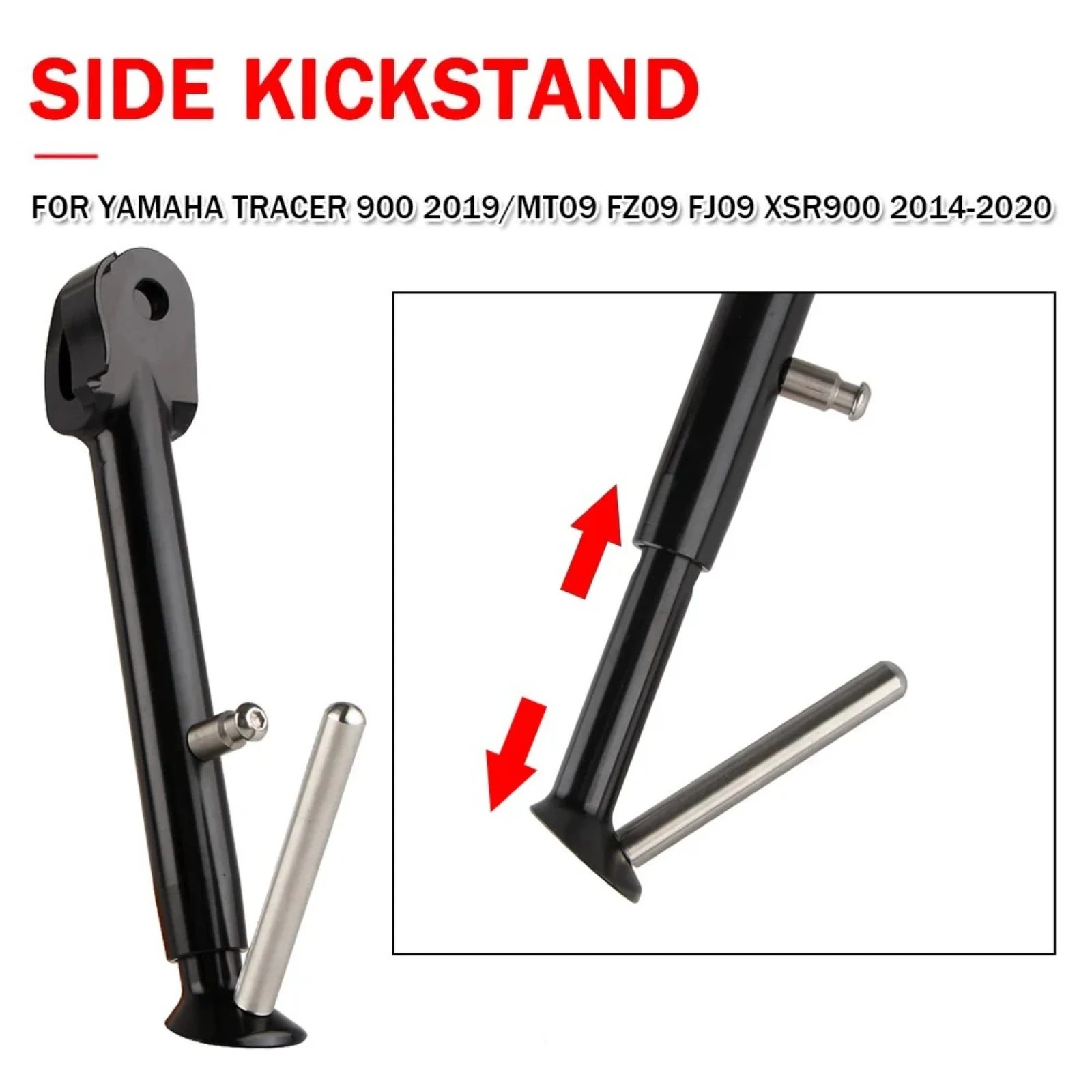 Adjustable Kickstand Side Stand Motorcycle Foot Support For Yamaha TRACER 900 2019 MT09 FZ09 FJ09 XSR900 2014-2020 Bracket
Adjustable Kickstand Side Stand Motorcycle Foot Support For Yamaha TRACER 900 2019 MT09 FZ09 FJ09 XSR900 2014-2020 Bracket