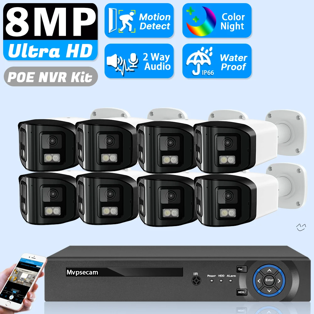 4K Dual Lens POE Security Camera System 8CH POE NVR Kit 8MP 180° Panoramic View CCTV Video Surveillance System Kit 4CH XMEYE
4K Dual Lens POE Security Camera System 8CH POE NVR Kit 8MP 180° Panoramic View CCTV Video Surveillance System Kit 4CH XMEYE