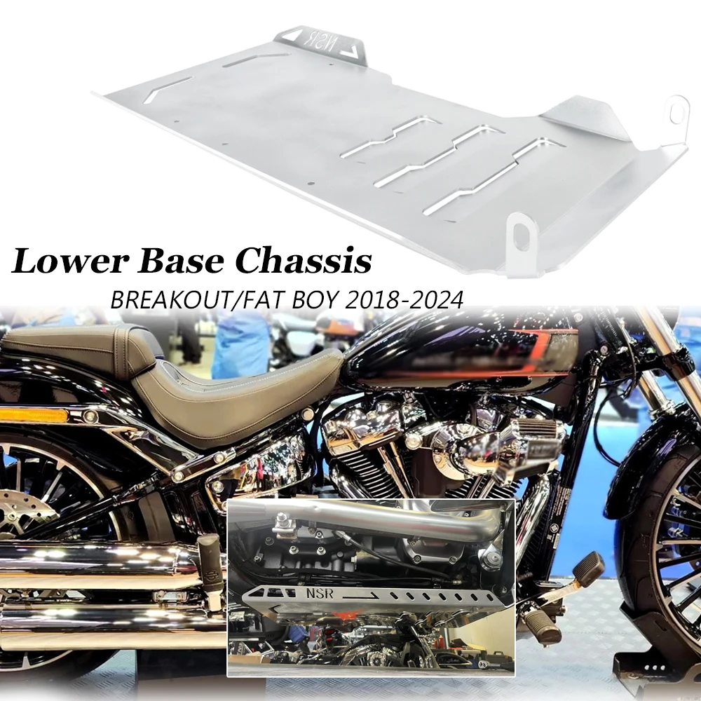Motorcycle Accessories Black Chrome Lower Engine Base Chassis Guard Skid Plate Protection For Harley BREAKOUT FAT BOY 2018-2024
Motorcycle Accessories Black Chrome Lower Engine Base Chassis Guard Skid Plate Protection For Harley BREAKOUT FAT BOY 2018-2024