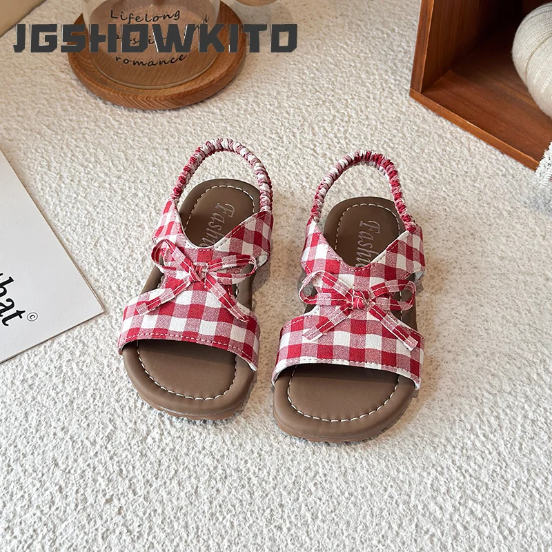 JGSHOWKITO Summer Children Open-toe Sandals New Plaid Bowknot Wedding Party Mary Jane Sandals for Girls Kids Dress Flat Sandals
JGSHOWKITO Summer Children Open-toe Sandals New Plaid Bowknot Wedding Party Mary Jane Sandals for Girls Kids Dress Flat Sandals