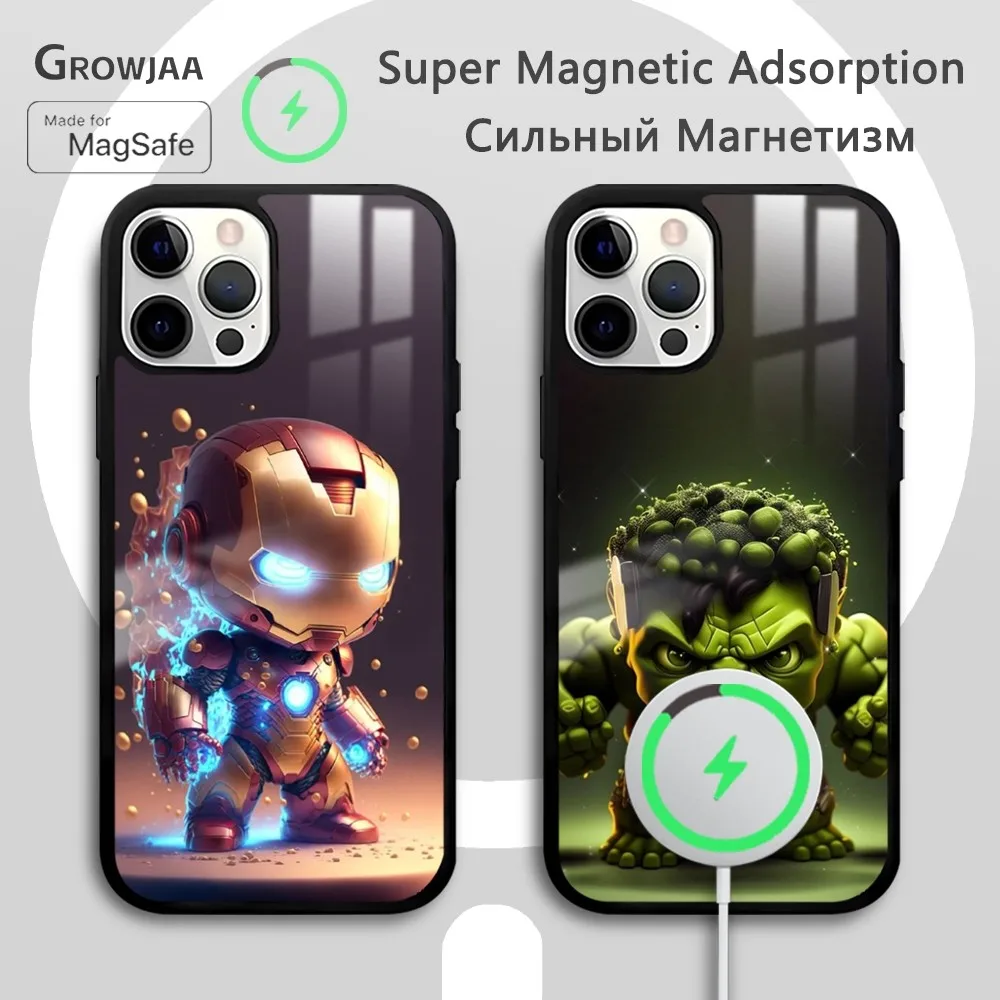 Iron Man The Hulk Cute Phone Case For iPhone 16 15 14 13 12 11 Pro Max Plus Mini Magsafe Mirror Wireless Magnetic Funda
Iron Man The Hulk Cute Phone Case For iPhone 16 15 14 13 12 11 Pro Max Plus Mini Magsafe Mirror Wireless Magnetic Funda