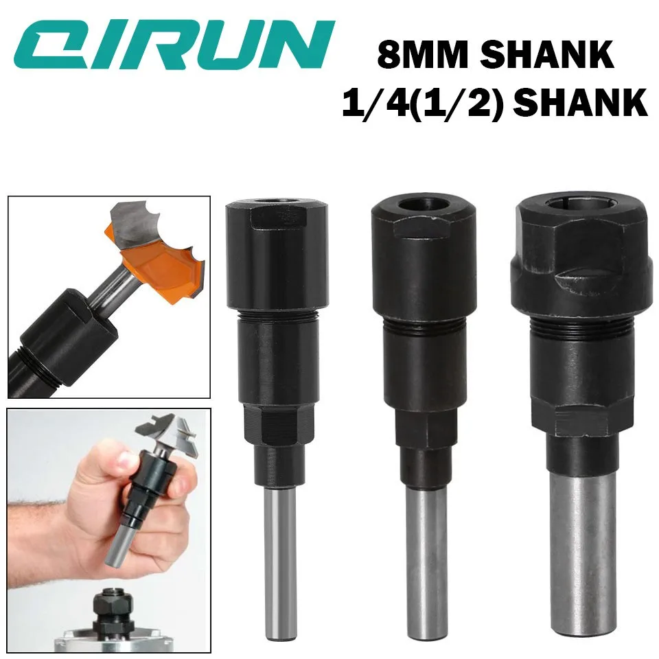 6.35mm, 8mm, 12.7mm shank diameter engraving machine, trimming machine extension rod, milling cutter extension rod converter
6.35mm, 8mm, 12.7mm shank diameter engraving machine, trimming machine extension rod, milling cutter extension rod converter