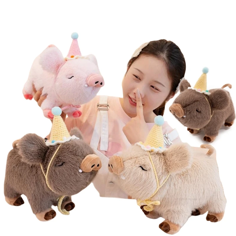 New Stuffed Animal Cartoon Wild Boar Wear Birthday Hat Toy Kawaii Pig Anime Doll Baby Birthday Gift Room Decoration Pillow
New Stuffed Animal Cartoon Wild Boar Wear Birthday Hat Toy Kawaii Pig Anime Doll Baby Birthday Gift Room Decoration Pillow