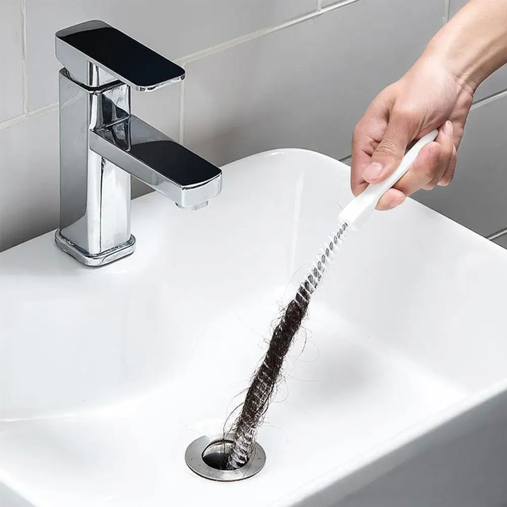 Pipe Dredging Brush Bathroom Hair Sewer Sink Cleaning Brush Drain Cleaner Flexible Cleaner Kitchen Clog Plug Hole Remover Tool
Pipe Dredging Brush Bathroom Hair Sewer Sink Cleaning Brush Drain Cleaner Flexible Cleaner Kitchen Clog Plug Hole Remover Tool