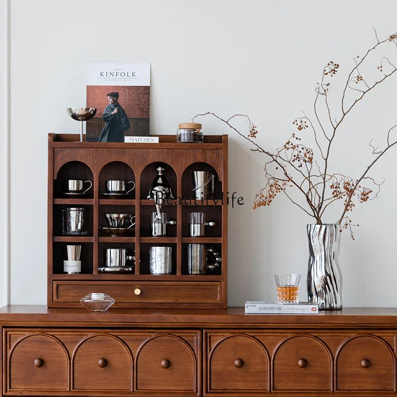 Solid Wood Coffee Cup Holder Storage Cabinet Desktop Organizer Home Tea Table
Solid Wood Coffee Cup Holder Storage Cabinet Desktop Organizer Home Tea Table