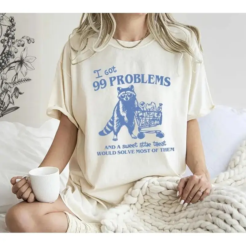99 проблем Забавная винтажная футболка TreaT в стиле ретро 90-х годов
99 проблем Забавная винтажная футболка TreaT в стиле ретро 90-х годов