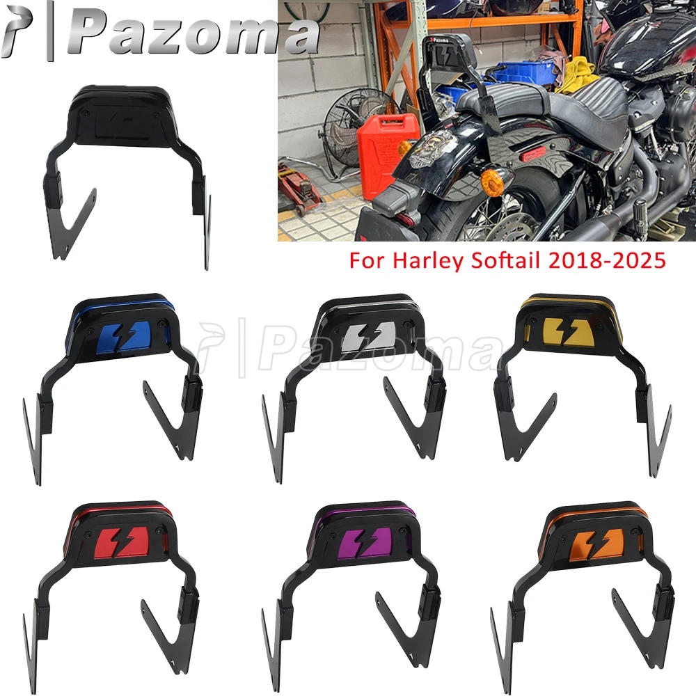 Съемная спинка заднего пассажира для мотоцикла, мягкая стальная подушка Sissy Bar из искусственной кожи для Harley Softail Street Bob FXBB FXBBS Slim 
Съемная спинка заднего пассажира для мотоцикла, мягкая стальная подушка Sissy Bar из искусственной кожи для Harley Softail Street Bob FXBB FXBBS Slim