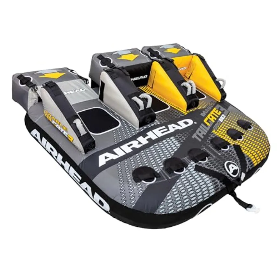 Mable Splitback Towable 1-3 Rider Tube Heavy Duty Full Nylon Cover with Zipper EVA Foam Pads Patented Speed Safety Valve for In
Mable Splitback Towable 1-3 Rider Tube Heavy Duty Full Nylon Cover with Zipper EVA Foam Pads Patented Speed Safety Valve for In