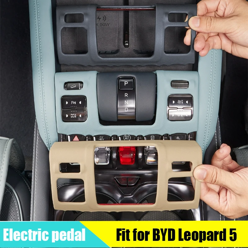 Car Central Control Gear Shift Decorative Frame Fit for BYD Leopard 5 Button Panel Modification Car Interior Accessories
Car Central Control Gear Shift Decorative Frame Fit for BYD Leopard 5 Button Panel Modification Car Interior Accessories