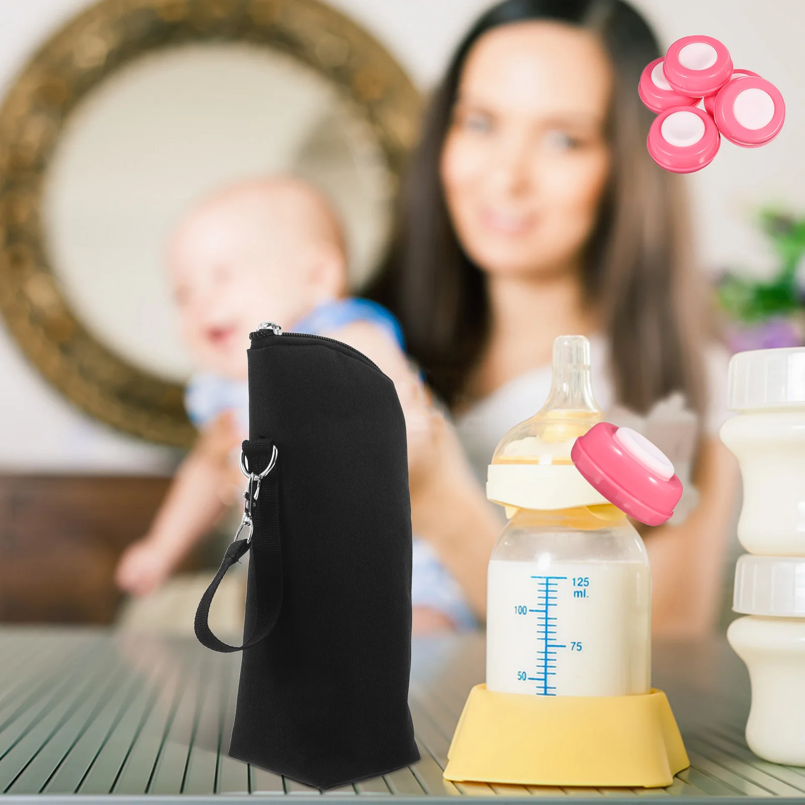 Baby Bottle Insulated Cooler Bag Portable Nursing Bottle Cooler Warmer Bag for Travel Breastmilk Storage Breastmilk Storage Tote
Baby Bottle Insulated Cooler Bag Portable Nursing Bottle Cooler Warmer Bag for Travel Breastmilk Storage Breastmilk Storage Tote
