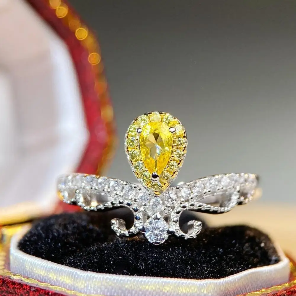 Luxury Platinum Solid Platinum PT950 Women's Ring Diamond Yellow Banquet Proposal Women's Ring
Luxury Platinum Solid Platinum PT950 Women's Ring Diamond Yellow Banquet Proposal Women's Ring