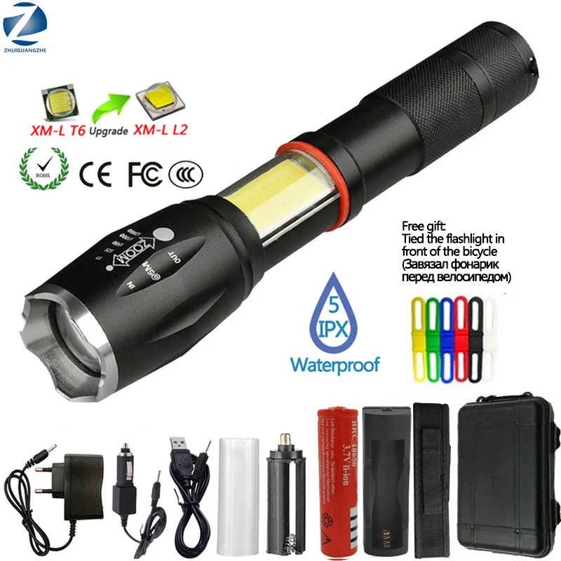 Светодиодный фонарик Litwod Z201005A, фонарик, 8000 лм, CREE XML-L2/COB, многофункциональный фонарь, фонарик с магнитом на заднюю крышку, фонарь для верховой езды
Светодиодный фонарик Litwod Z201005A, фонарик, 8000 лм, CREE XML-L2/COB, многофункциональный фонарь, фонарик с магнитом на заднюю крышку, фонарь для верховой езды