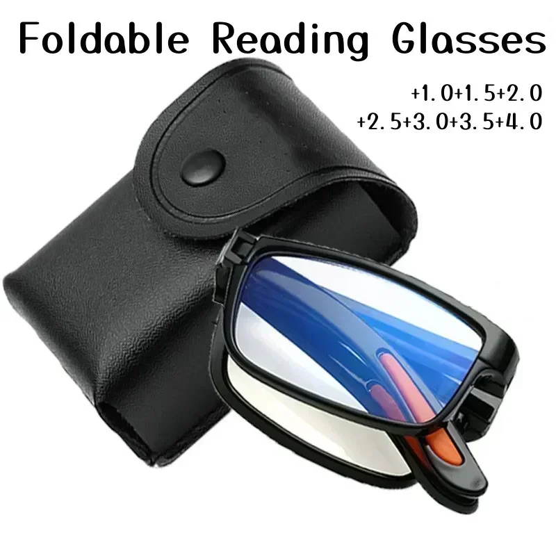 New Fashionable Folding Reading Glasses with Box TR Anti-blue Light Eyewear for Men Women Far Sight Glasses Diopter +1.0 To +4.0
New Fashionable Folding Reading Glasses with Box TR Anti-blue Light Eyewear for Men Women Far Sight Glasses Diopter +1.0 To +4.0