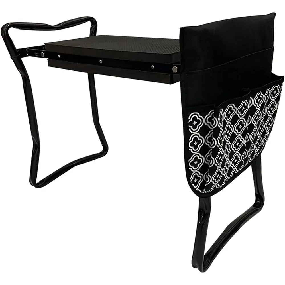 Черный садовый голень с сиденьем и сумкой для инструментов для удобного садоводства
Черный садовый голень с сиденьем и сумкой для инструментов для удобного садоводства