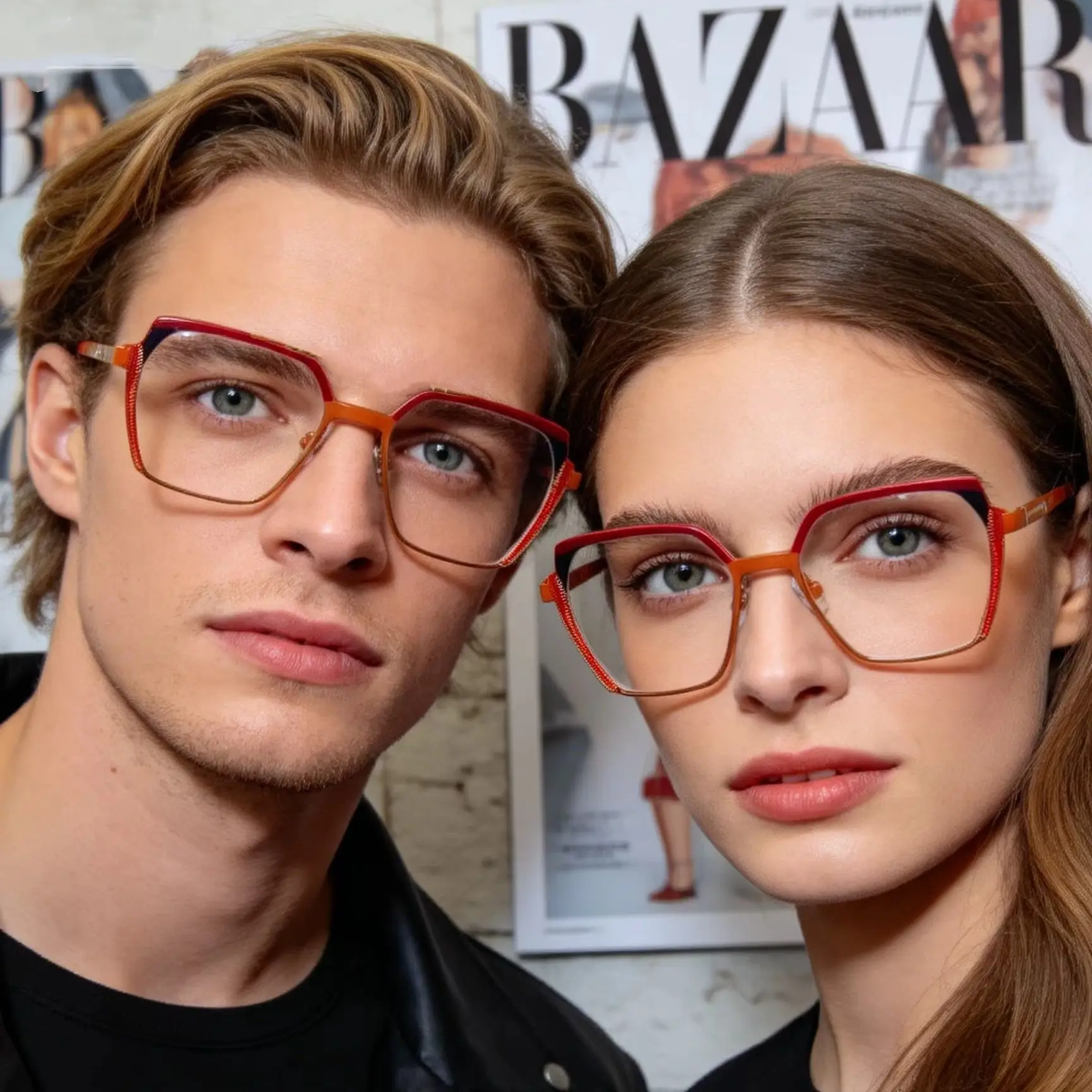 Lightweight Metal-Acetate Eyeglasses Frame Geometric Square Colorful Fashion Glasses, Myopia & Presbyopia Prescription Compatibl
Lightweight Metal-Acetate Eyeglasses Frame Geometric Square Colorful Fashion Glasses, Myopia & Presbyopia Prescription Compatibl
