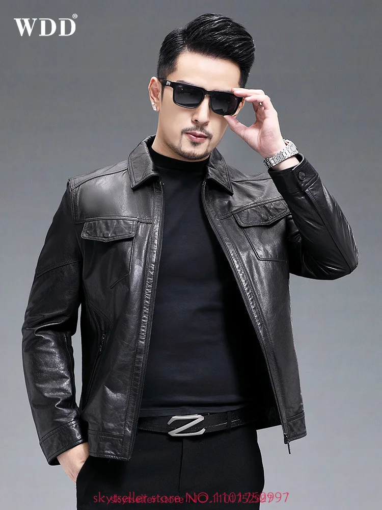High Quality Genuine Leather Jacket Men sheepskin thin coat Mens motorcycle casual Jacket
High Quality Genuine Leather Jacket Men sheepskin thin coat Mens motorcycle casual Jacket