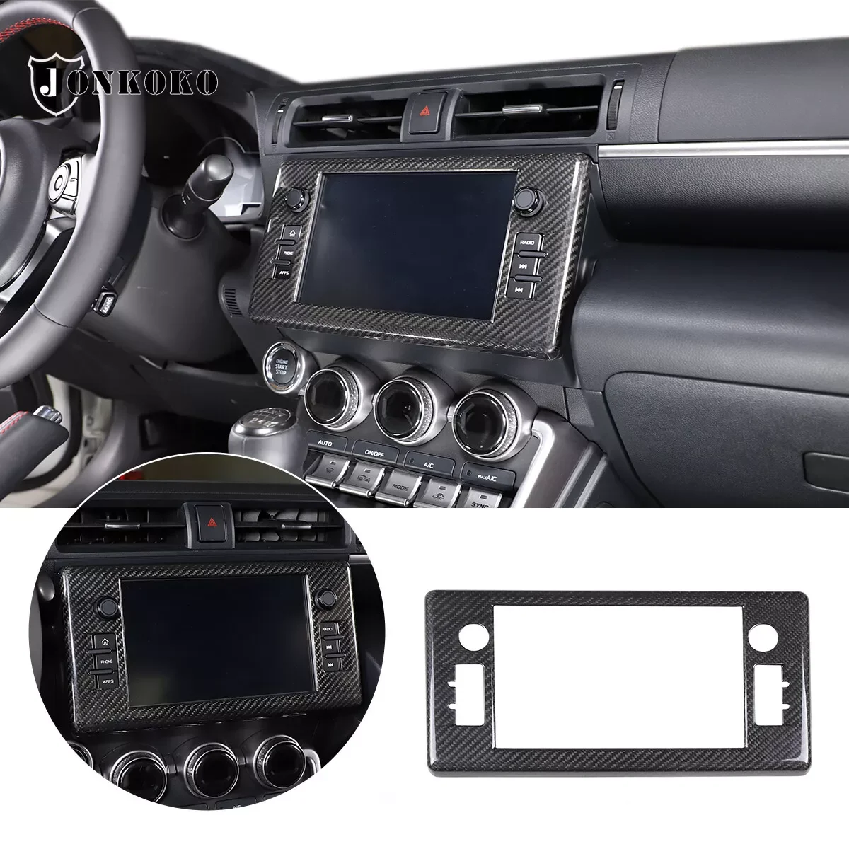 Carbon Fiber Car Navigation Screen Frame Trim Cover For GR 86/Subaru BRZ 2022-23
Carbon Fiber Car Navigation Screen Frame Trim Cover For GR 86/Subaru BRZ 2022-23