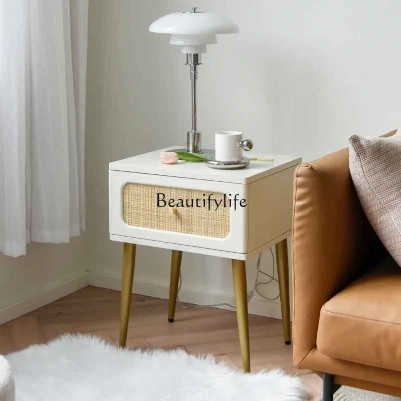 Bedroom simple modern small cabinet simple small bedside storage household rattan locker
Bedroom simple modern small cabinet simple small bedside storage household rattan locker