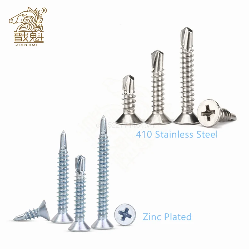 30pcs phillips flat head self drilling screw 410 stainelss steel zinc plated M4.2 M4.8 hardiflex screw for sheet metal
30pcs phillips flat head self drilling screw 410 stainelss steel zinc plated M4.2 M4.8 hardiflex screw for sheet metal