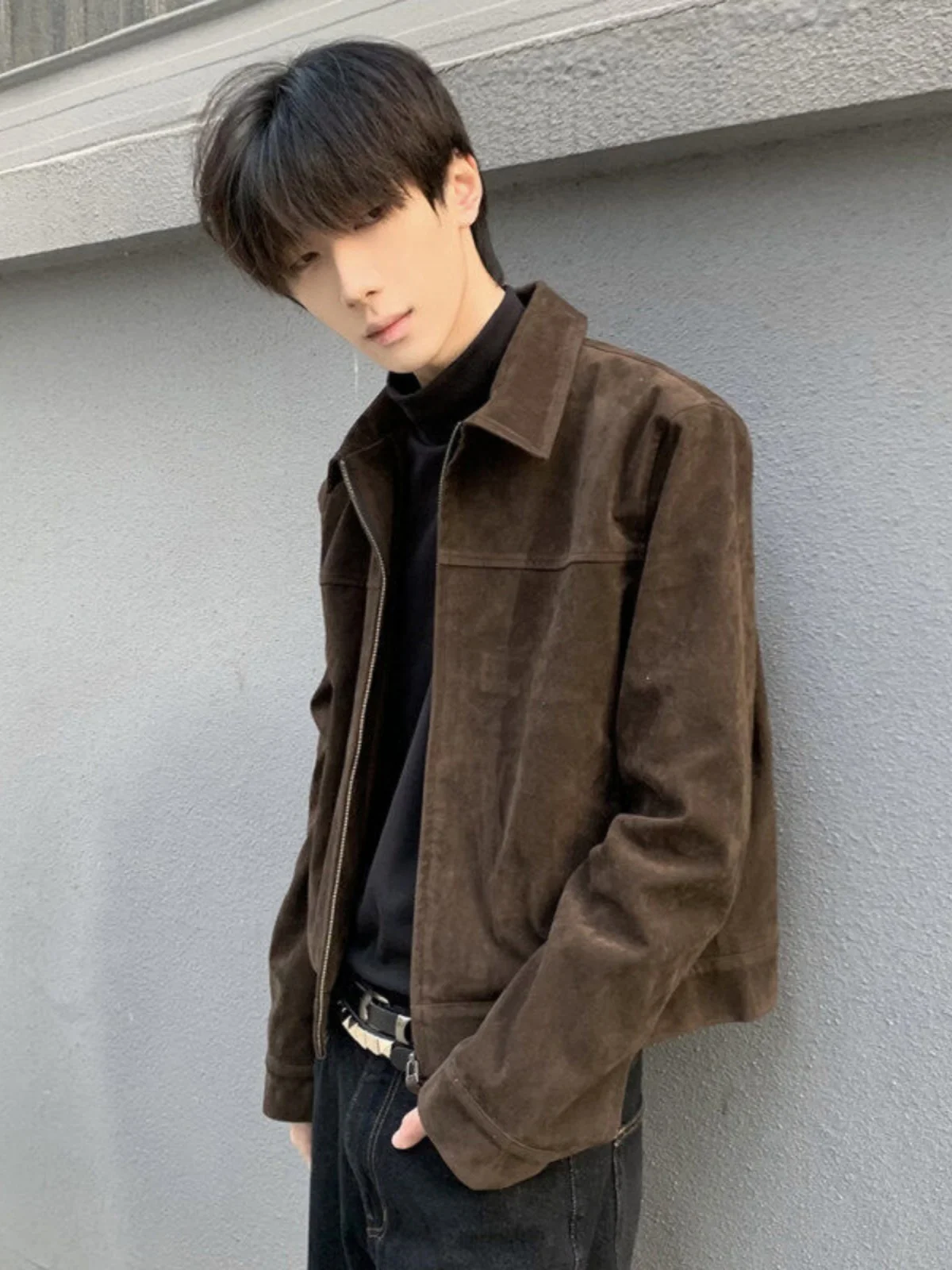 Cleanfit Suede Jaet Men's Spring Autumn Sle American Retro Motorcycle Clothes Stand Fit Long Sve Zipper Closure
Cleanfit Suede Jaet Men's Spring Autumn Sle American Retro Motorcycle Clothes Stand Fit Long Sve Zipper Closure