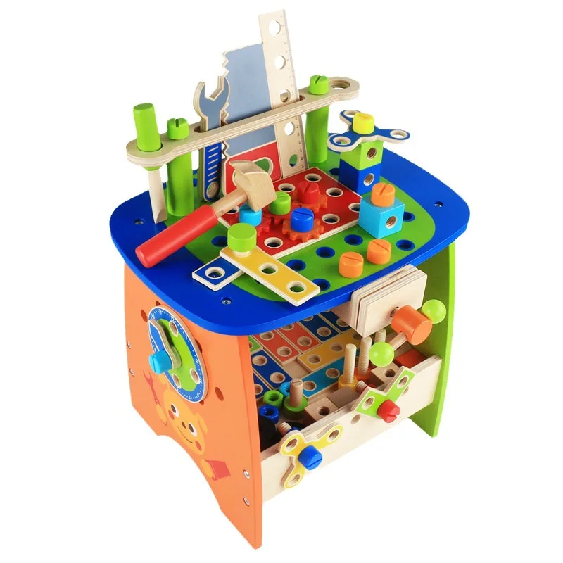 Diy Assembly Screwing Tool Table Constructor Puzzle Building Blocks Montessori Wooden Toys Board Games Interactive Sensory Toy
Diy Assembly Screwing Tool Table Constructor Puzzle Building Blocks Montessori Wooden Toys Board Games Interactive Sensory Toy