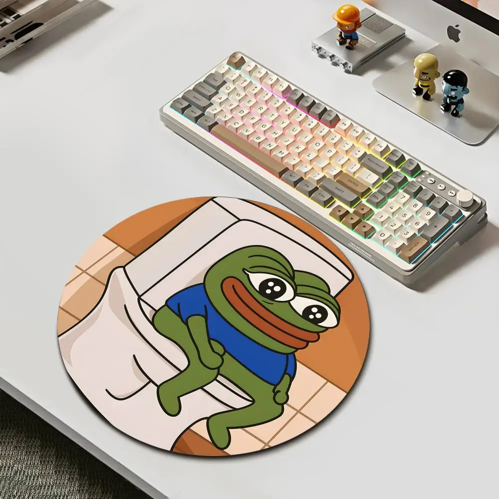 HYBXAXC P-Pepe F-Frog Meme Round Mouse Pad Non-Slip Rubber Desk Mat for Gaming Office Laptop
HYBXAXC P-Pepe F-Frog Meme Round Mouse Pad Non-Slip Rubber Desk Mat for Gaming Office Laptop