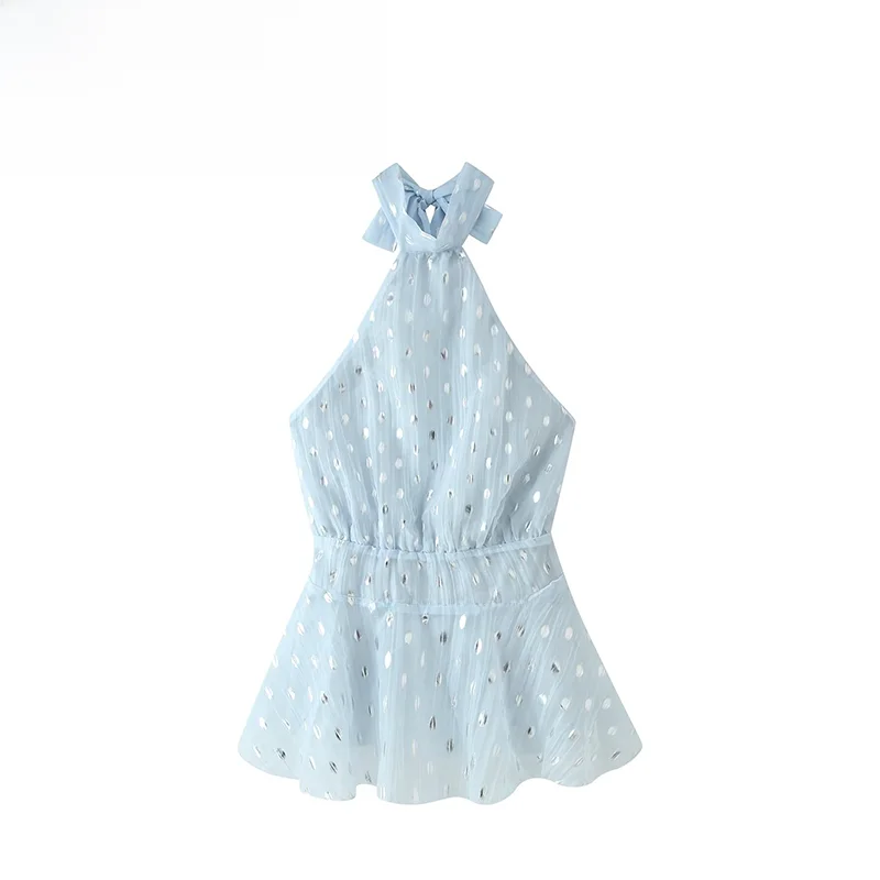 Fashionable Versatile ZR Women's Dress Summer New Style Hanging Neck Waist Cinching Design Polyester Fiber Casual Skirt
Fashionable Versatile ZR Women's Dress Summer New Style Hanging Neck Waist Cinching Design Polyester Fiber Casual Skirt