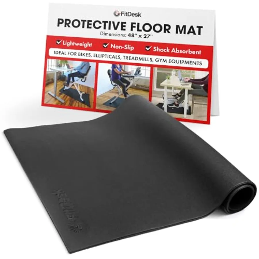 Protective Floor Mat - Lightweight PVC Exercise Mat for Carpet and Floor Protection Ideal for Bikes Ellipticals Treadmills Gym
Protective Floor Mat - Lightweight PVC Exercise Mat for Carpet and Floor Protection Ideal for Bikes Ellipticals Treadmills Gym