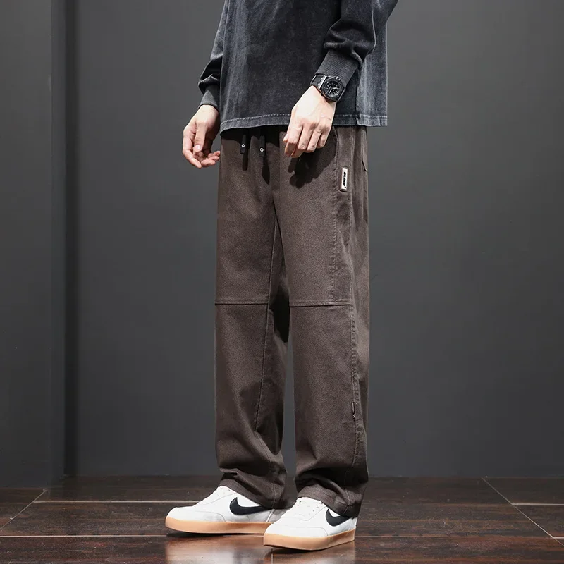 Autumn New Men's Clothing Fashion Wide Leg Mens Pants Loose Fitting Sports Straight Tube American High Street Cotton Man Pants
Autumn New Men's Clothing Fashion Wide Leg Mens Pants Loose Fitting Sports Straight Tube American High Street Cotton Man Pants