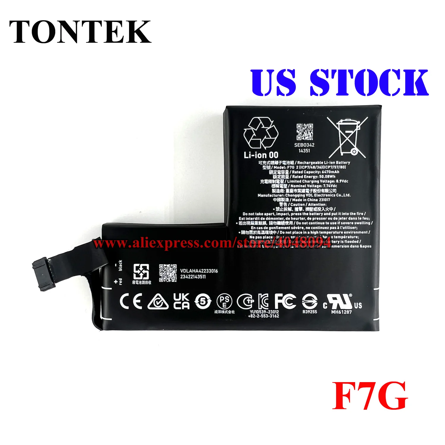 New 7.74V 50.08Wh F7G Battery For Valve Steam Deck OLED 512GB 1TB Handheld Gaming Mini PC Tablet Replacement Part
New 7.74V 50.08Wh F7G Battery For Valve Steam Deck OLED 512GB 1TB Handheld Gaming Mini PC Tablet Replacement Part