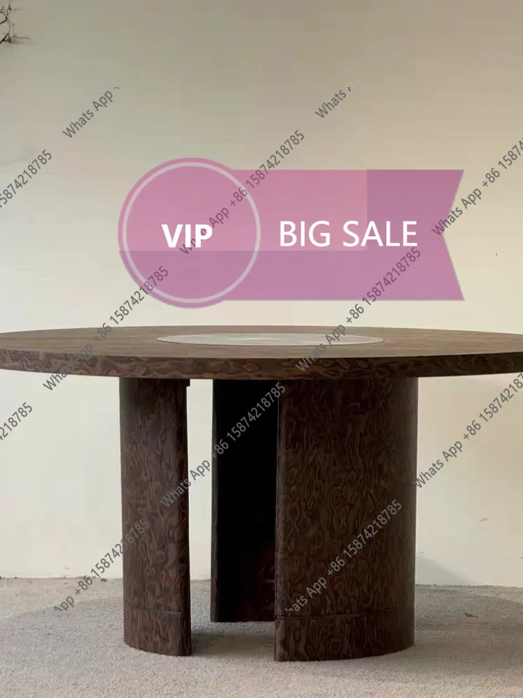Y65 Designer Mid-ancient Style Solid Wood Round Dining Table, High-end Artistic Creativity Round Table, Retro Table
Y65 Designer Mid-ancient Style Solid Wood Round Dining Table, High-end Artistic Creativity Round Table, Retro Table