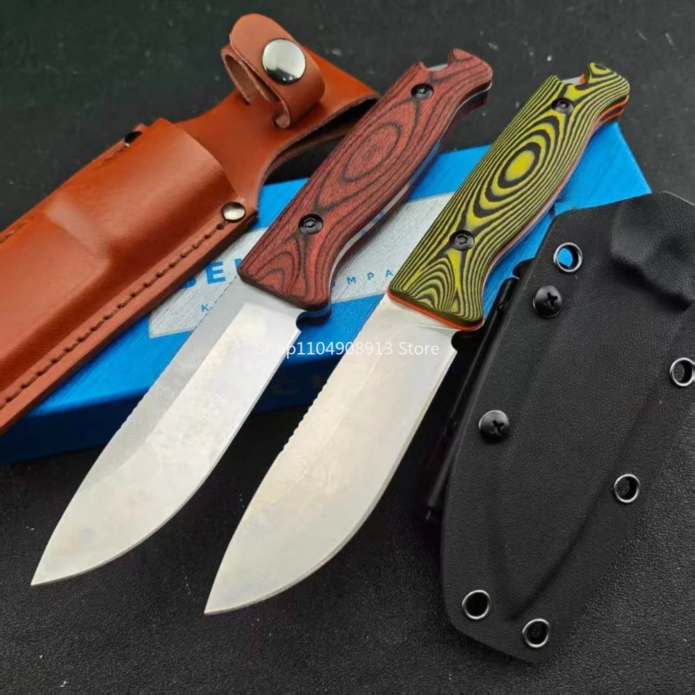 Outdoor Fixed Blade Knife - 15002, High Hardness Wilderness Mountain Backpack Multifunctional Cutting Knife, G10/ Wood Handle
Outdoor Fixed Blade Knife - 15002, High Hardness Wilderness Mountain Backpack Multifunctional Cutting Knife, G10/ Wood Handle