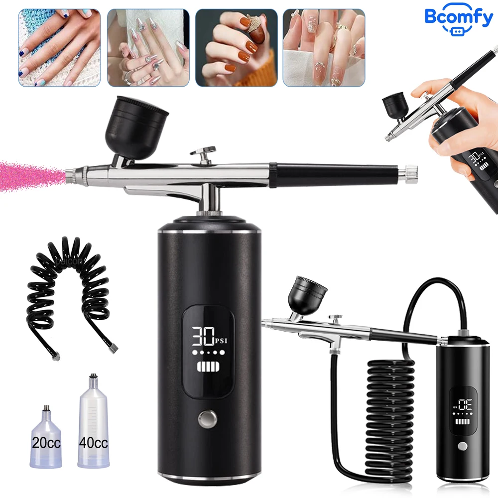Portable Airbrush Nail With Compressor for Painting Nails art Handheld Rechargebale Spray Gun Hand for Tattoo Craft Cake Paint
Portable Airbrush Nail With Compressor for Painting Nails art Handheld Rechargebale Spray Gun Hand for Tattoo Craft Cake Paint