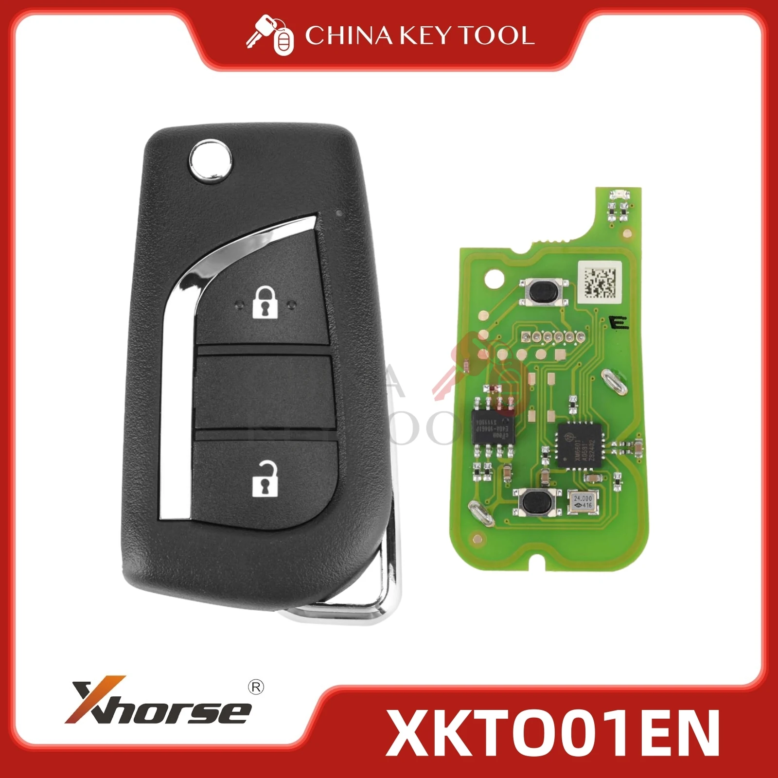 1PCS Xhorse Wire Flip Remote 2 Buttons XKTO01EN For Toyota
1PCS Xhorse Wire Flip Remote 2 Buttons XKTO01EN For Toyota