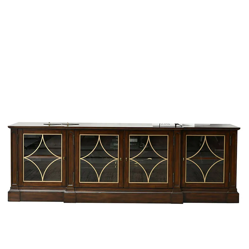 Solid wood TV cabinet, antique simple floor cabinet, living room, black mahogany storage video cabinet
Solid wood TV cabinet, antique simple floor cabinet, living room, black mahogany storage video cabinet