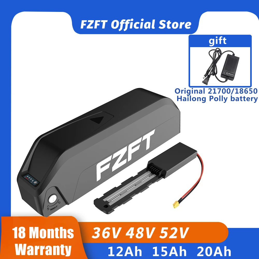 FZFT 48V 20AH Электрический аккумулятор для электровелосипеда 52V 35A BMS оригинальный 21700 литий-ионный аккумулятор 1000W 18650 Cell
FZFT 48V 20AH Электрический аккумулятор для электровелосипеда 52V 35A BMS оригинальный 21700 литий-ионный аккумулятор 1000W 18650 Cell