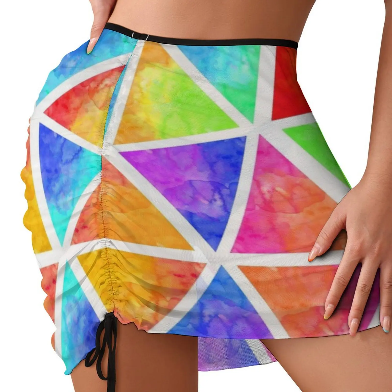 Watercolor Triangles Beach Skirt School uniform Female skirt midi skirt for women
Watercolor Triangles Beach Skirt School uniform Female skirt midi skirt for women