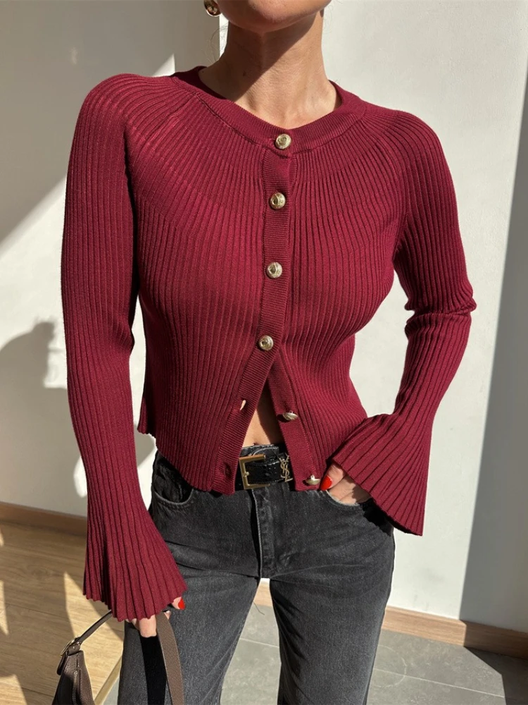 Autumn Winter Long Sleeve Ribbed Knitted Cardigan Women's Knitwear Sexy Single Breasted O-neck Sweater Female Outwear 2025
Autumn Winter Long Sleeve Ribbed Knitted Cardigan Women's Knitwear Sexy Single Breasted O-neck Sweater Female Outwear 2025