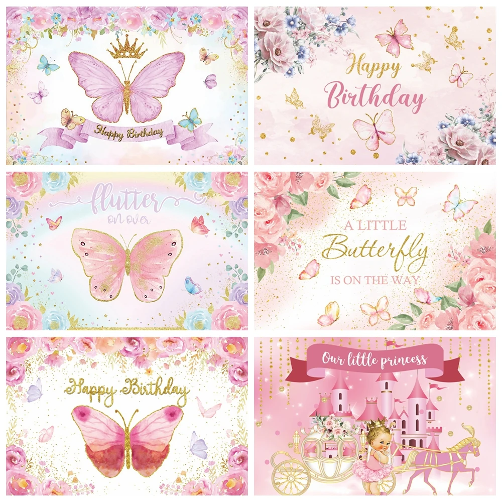 Butterfly Backdrops Birthday Girls Princess Flower Rainbow Newborn Baby Shower Party Photography Background Decor Photo Studio
Butterfly Backdrops Birthday Girls Princess Flower Rainbow Newborn Baby Shower Party Photography Background Decor Photo Studio
