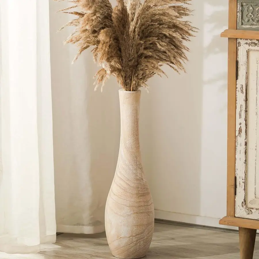 Floor Vase Home Decor 22 inch Tall Decorative Wood Vases for Living Room Large Rustic Farmhouse Boho Vase for Dining Table
Floor Vase Home Decor 22 inch Tall Decorative Wood Vases for Living Room Large Rustic Farmhouse Boho Vase for Dining Table