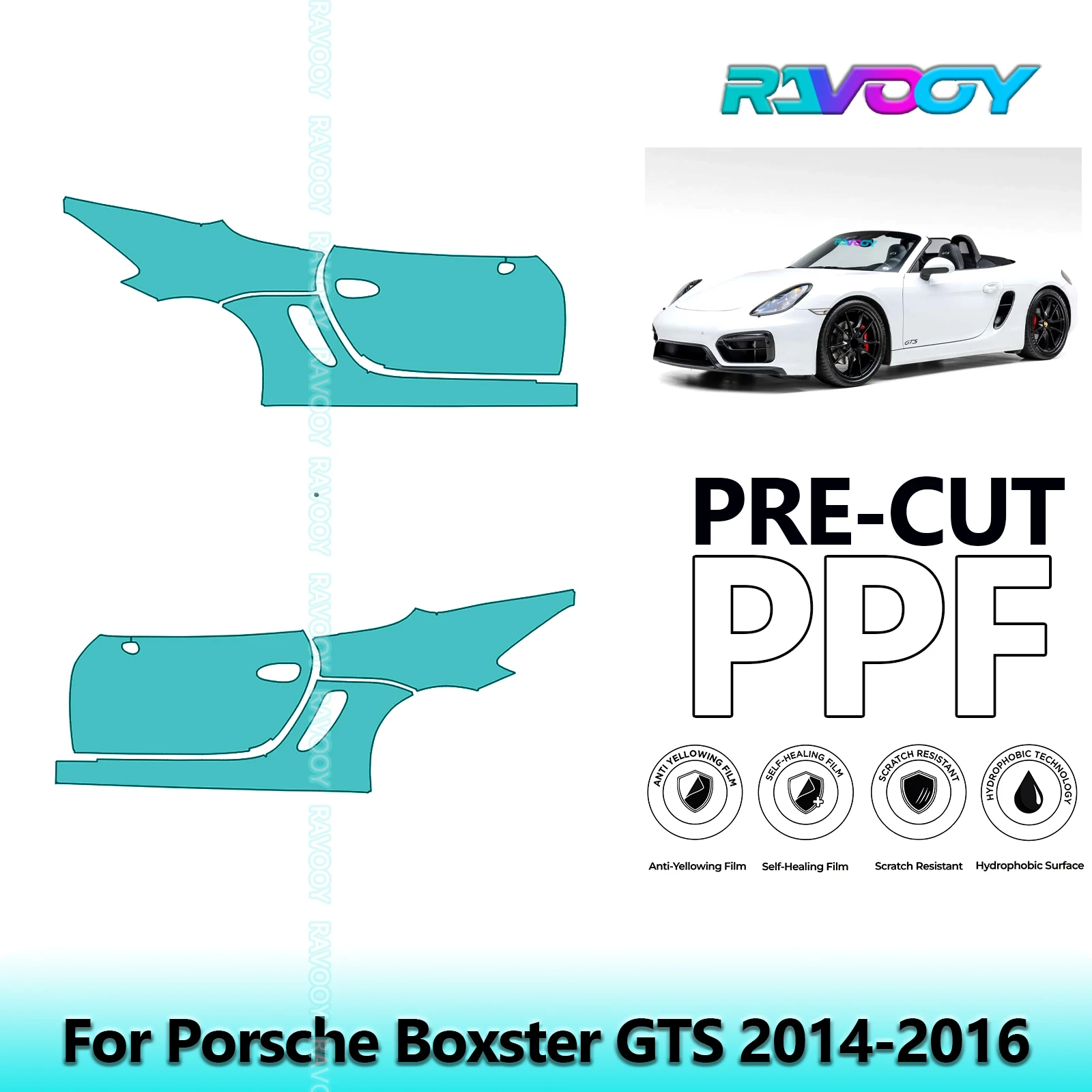 For Porsche Boxster GTS 2014-2016 8.5mil Clear Matte Pre-Cut PPF Door & A/B Pillar Kit TPU Paint Protection Film Set
For Porsche Boxster GTS 2014-2016 8.5mil Clear Matte Pre-Cut PPF Door & A/B Pillar Kit TPU Paint Protection Film Set