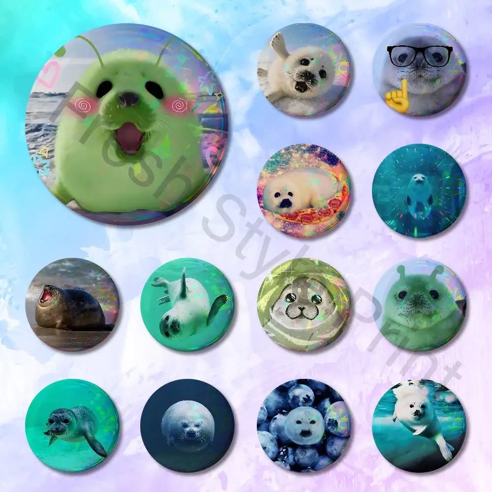 S-Seal S-Sea Cute 58mm 44mm HD Print Brooch Badges Pretty Derby Round Display Brooches Lapel Pins
S-Seal S-Sea Cute 58mm 44mm HD Print Brooch Badges Pretty Derby Round Display Brooches Lapel Pins