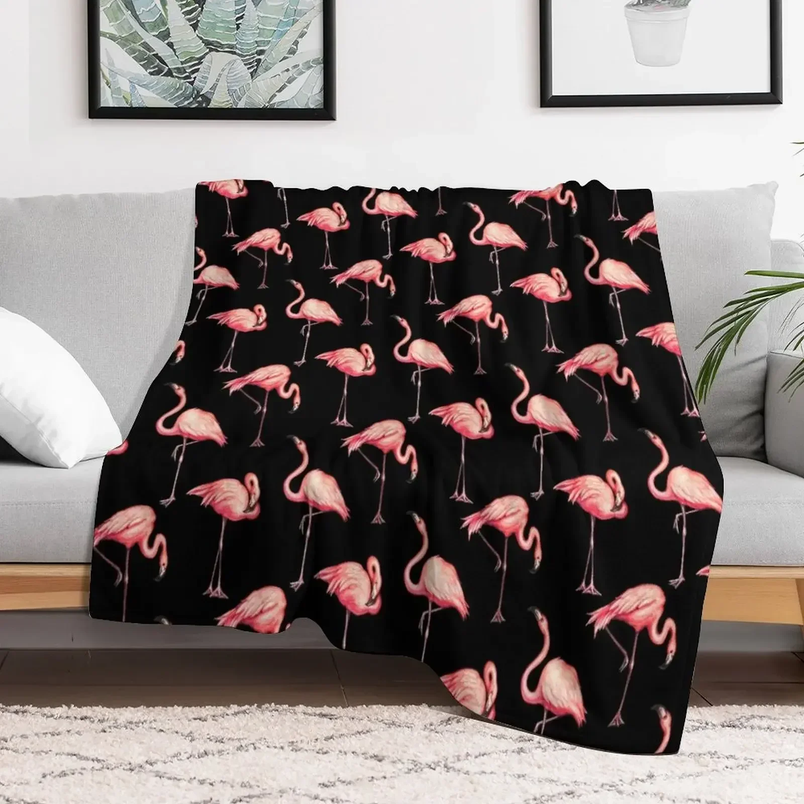 Flamingo Pattern - Black Throw Blanket Cute Shaggy For Decorative Sofa for babies Blankets
Flamingo Pattern - Black Throw Blanket Cute Shaggy For Decorative Sofa for babies Blankets