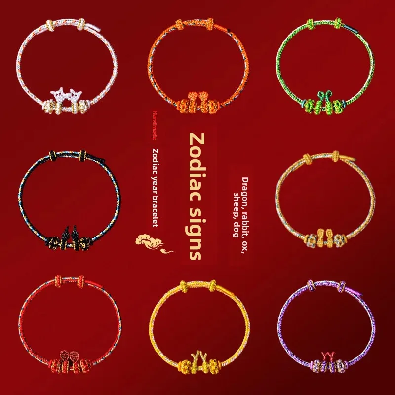2026 Horse Year Zodiac Red Rope Bracelet Women's Braided Hand Rope Amulet Men Children's Bracelets New Year Gifts Lucky Jewelry
2026 Horse Year Zodiac Red Rope Bracelet Women's Braided Hand Rope Amulet Men Children's Bracelets New Year Gifts Lucky Jewelry